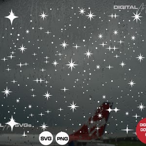 Stars Svg, Sparkles Svg - Minimalist Starry Clipart for Cricut & Silhouette Projects - Perfect Gift for Craft Lovers