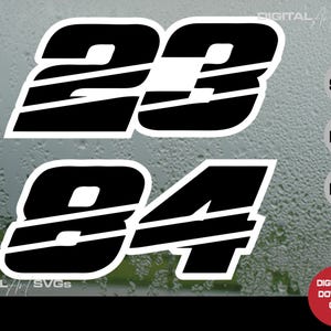 Neue 2024 Dirtbike Motorrad Nummern-Schnittdateien, BMXMX-Geschwindigkeit SVG-Schriftart für benutzerdefinierte Rennnummern, perfektes Geschenk für Dirtbike-Enthusiasten