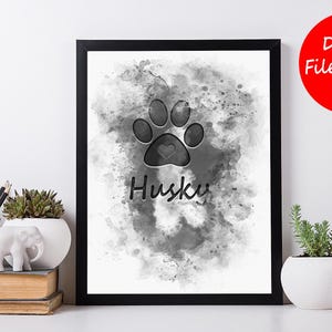 Personalized Digital Pet Portraits from photo, Custom Digital Pet Portraits , Memorial Wall Art Décor