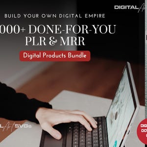Done For You PLR MRR Digital Products-bundel, 7500+ marketinggidsen en e-boeken om je passieve inkomen een boost te geven, perfect voor ondernemers