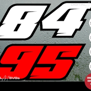 Archivos de corte de números de motocicletas de motocross, fuente SVG MX BMX Speed para números de carreras personalizados, regalo perfecto para entusiastas de las motos de cross