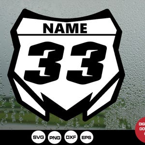Dirt Bike, Dirt Bike-Svg-Datei, Dirt Bike Png-Datei, Front Nummer Schild SVG, Front Nummer Schild Png, Dateien für Cricut und Silhouette