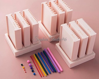 2-in-1 Polymer Clay Roller Mold, Clay Rope & Round Ball Shaping Tool for Handmade Beads