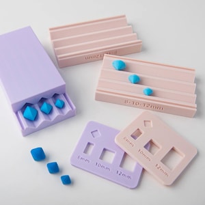 Diamond Bead Roller Clay Tool, Polymer Clay Hand Rolling Mold for Bead Earring Pendant DIY Craft