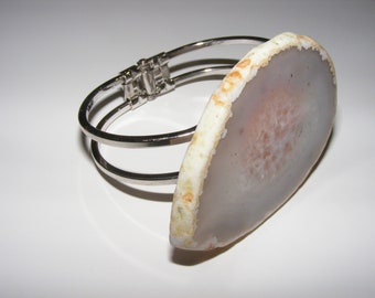 agate geode statement cuff