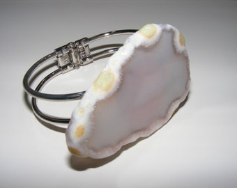 agate geode statement cuff