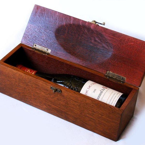 The Trousse, luxury wine gift box, recycled oak wine barrel