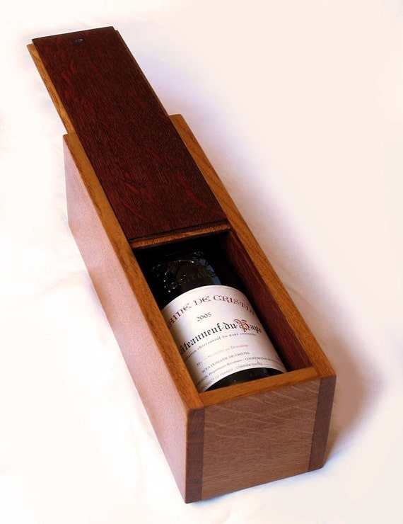 Oak cheap wine box