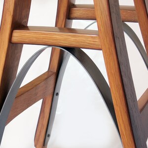 Eiffel, barstool recycled oak wine barrel high stool image 5