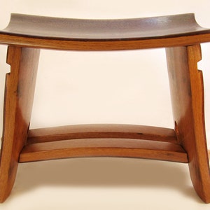 The Emperor Seat, recycled oak wine barrel staves gorgeous stool, small bench image 5