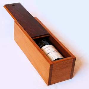 Niagara, stylish wine gift box, recycled oak wine barrel image 1