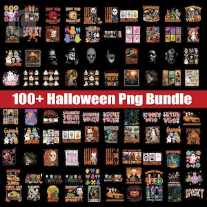 Retro Halloween Png Bundle, Halloween Coquette Png, Halloween Bundle, Spooky Season Png, Fall Png, Trendy Halloween, Halloween Mama Png