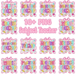 Teacher Bundle Png, Preppy School Design Png For Back To School, School Bundle Design, Head Start, Math Teacher, Preppy Teacher Sublimation