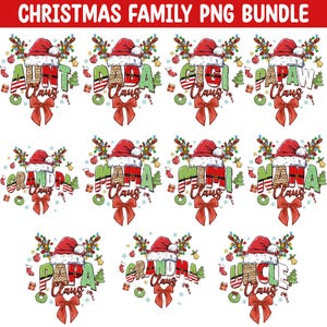Christmas Mama Gigi Nana Claus Bundle Png, Mama Christmas Png, Grandma Christmas Png, Christmas Reindeer Png, Xmas Sublimation Designs