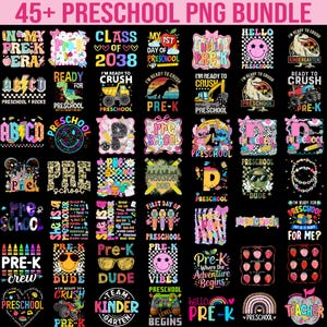 Preschool PNG Bundle, Watch Out Preschool Here I Come Png,Watch Out Pre-K, First Day of School Png file, Back to School Gift for teacher png