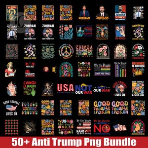 50+ Anti Trump Png Bundle, Trump Resist Png, Trump Protest Png, Anti republican Png, Design For Shirt, Digital Download
