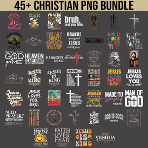 45+ Christian Png Bundle, Bible Verse Png, God Jesus Png, Psalm Png, Love Faith Png, Religious Png Bundle, Jesus Png, Faith Png Bundle