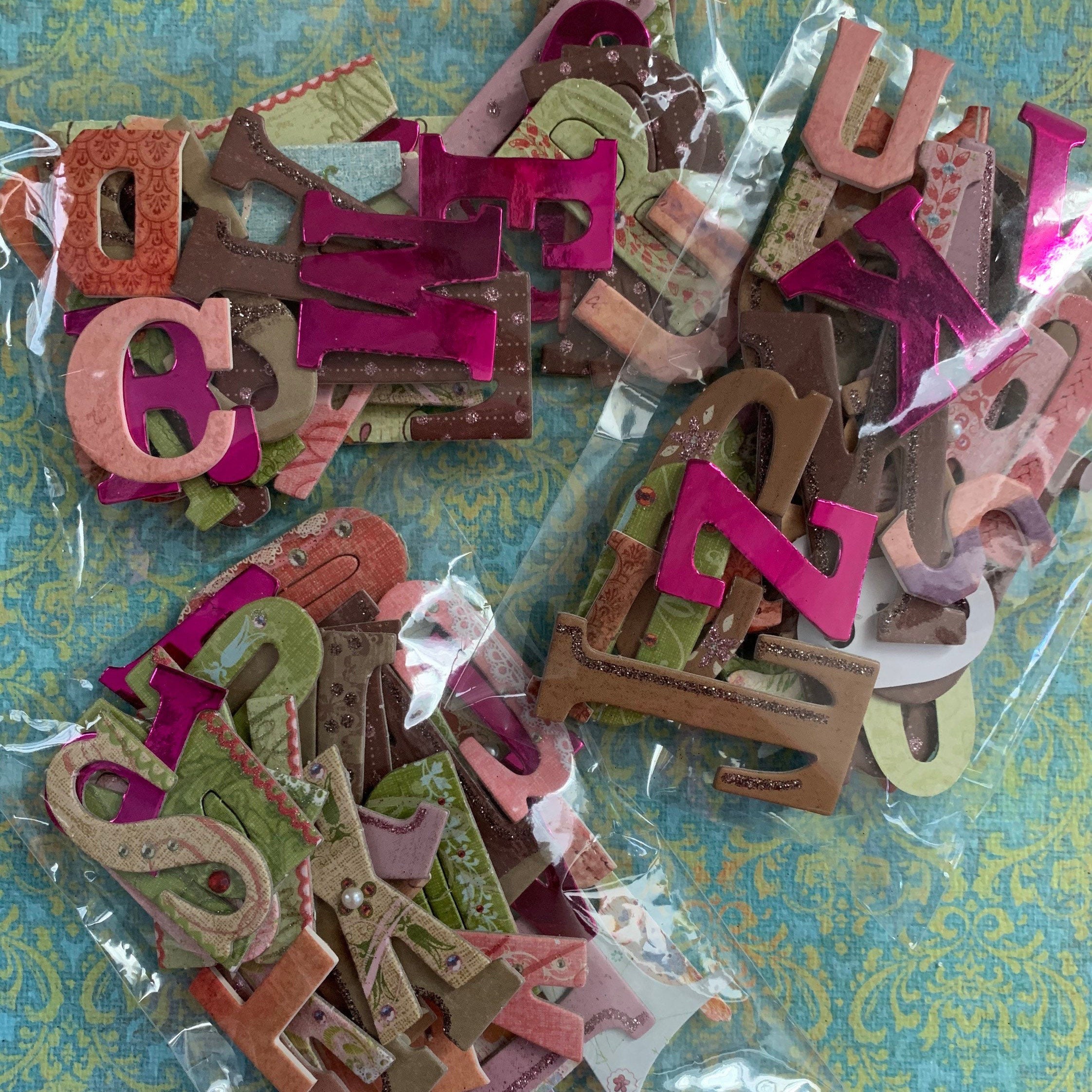 5 Dollar Bin ABC Variety Pack. 2 Sets Full Alphabet. Glitter Etsy