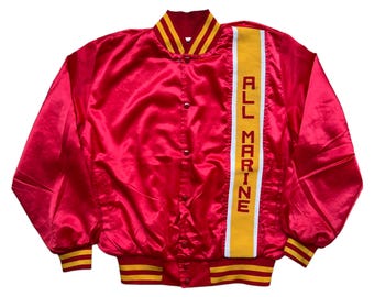 very rare vintage jacket varsity USMC us marines artex