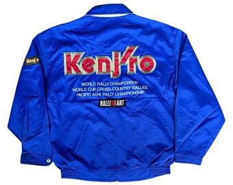 very rare vintage jacket racing mitsubishi kenjiro ralliart world rally championship