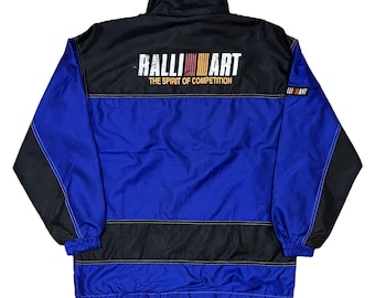 very rare vintage jacket racing mitsubishi motor sports ralliart team