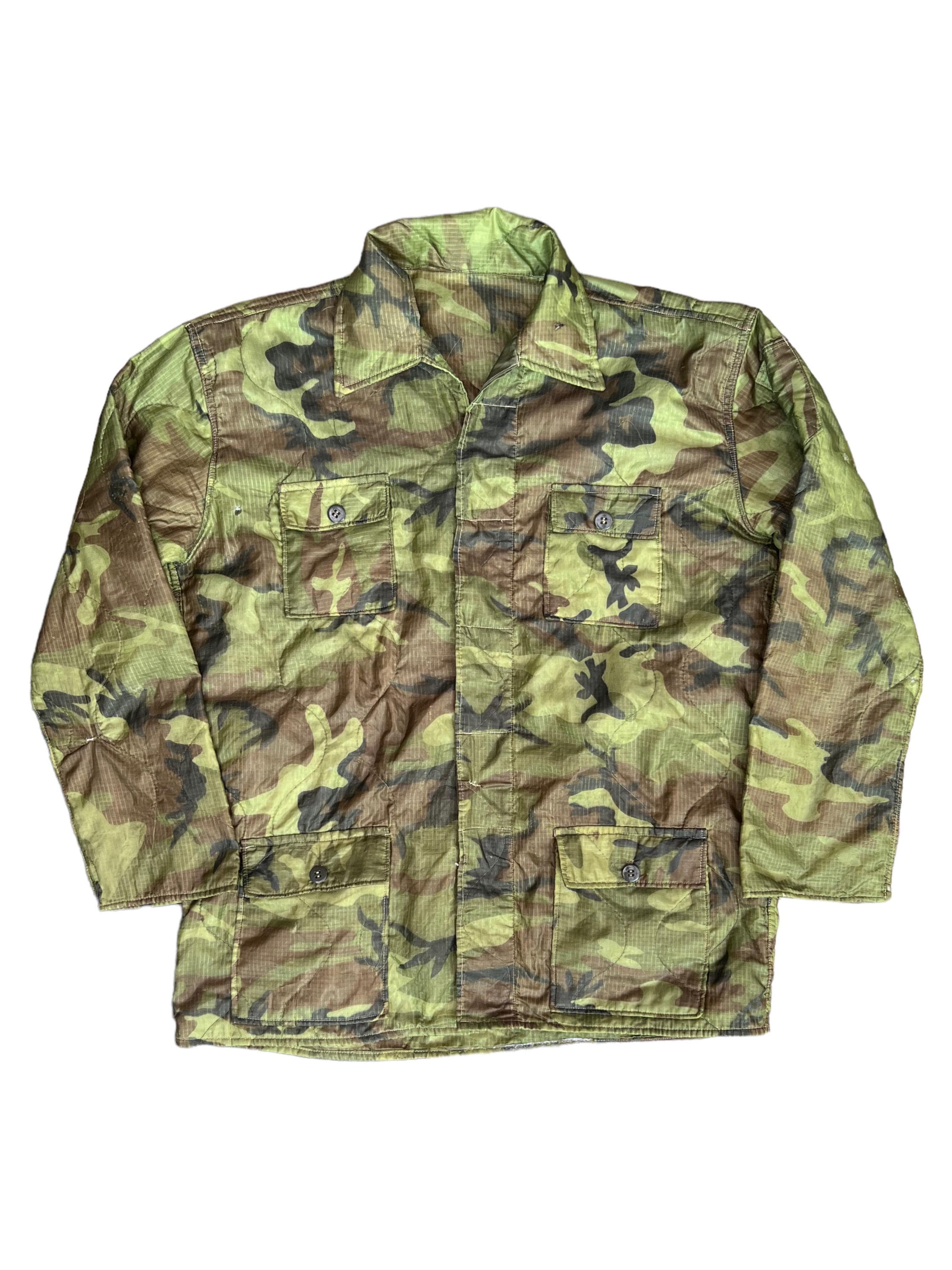 MILITARY - Vintage 70s US.Army Vietnam poncho ② U.S. Original Vietnam War OD Green Wet Weather Poncho