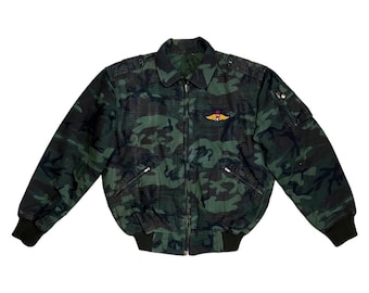 very rare vintage jacket flight bomber MA 1 royal thai army ERDL reversible vietnam war