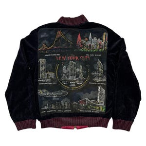 Vintage Velvet Souvenir Jacket - Etsy
