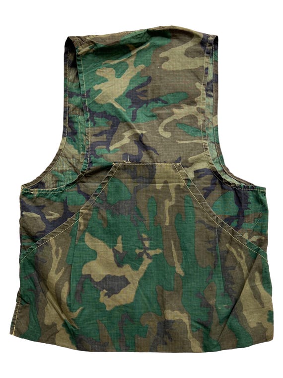 Very Rare Vintage Vest ERDL Camo Hunting Shooting Vietnam