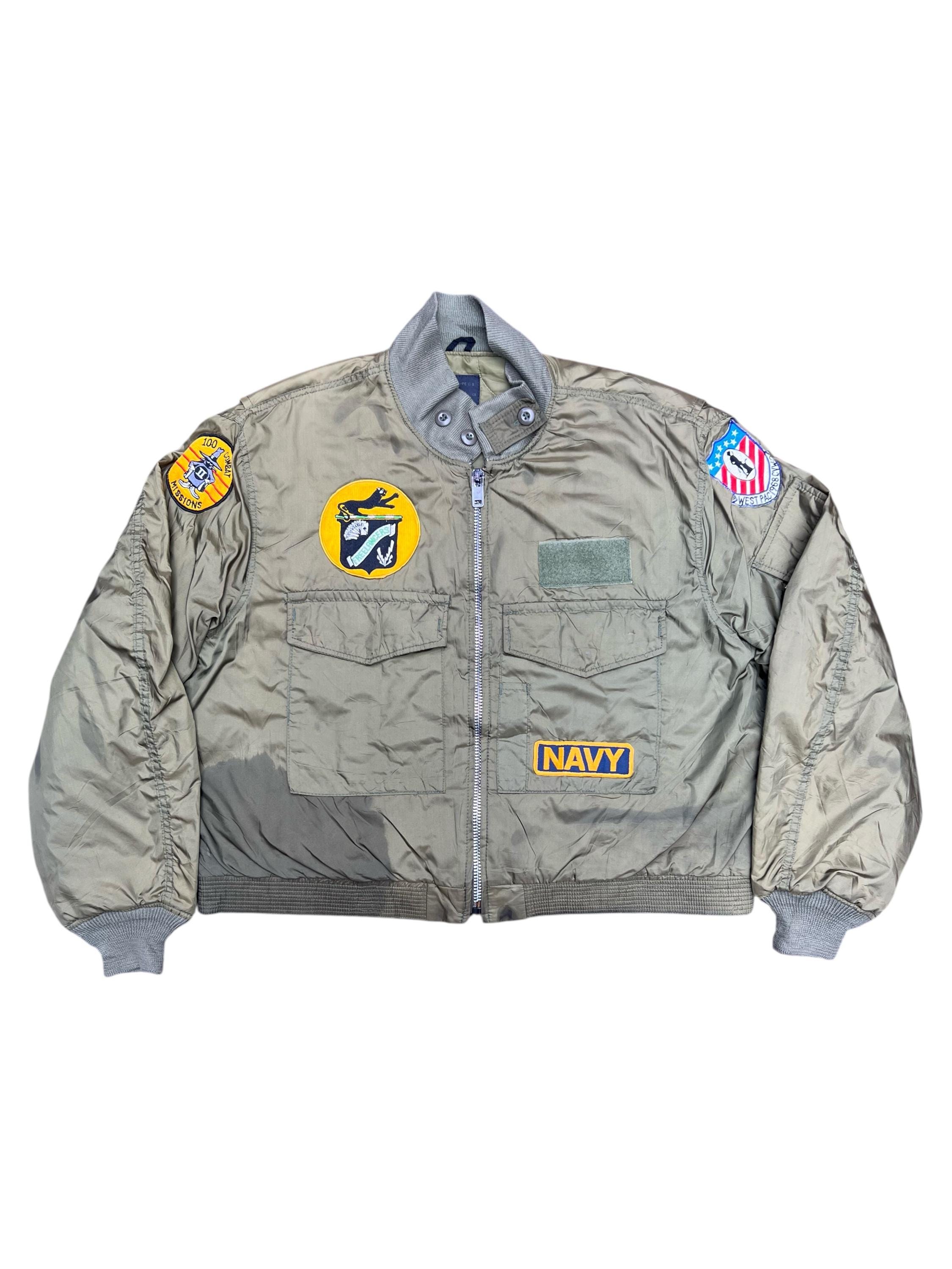 ジャケット・アウター marka G-8 FLIGHT JACKET G-8 Navy Leather Flight Jacket_from US AUTHENTIC