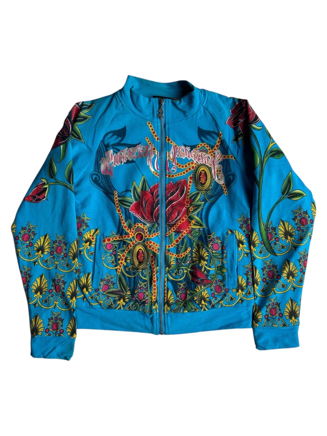 Very Rare Vintage Jacket Track Top Tracktop Christian Audigier All Over ...