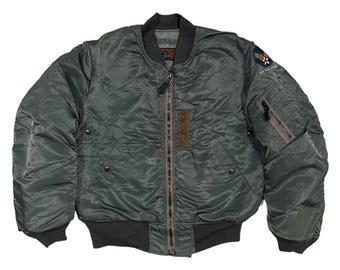 Vintage Flight Jacket MA-1 Bomber Jacket USAF US Army Cab Clothing