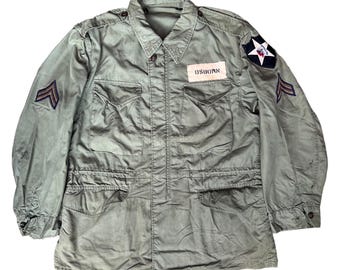 very rare vintage jacket field M51 arctic shell nylon korean war