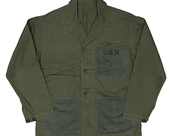 ジャケット・アウター 40s WW2 US MARINE CORPS P44 HBT JACKET Original U.S. WWII USMC HBT Herringbone Twill P44 Combat