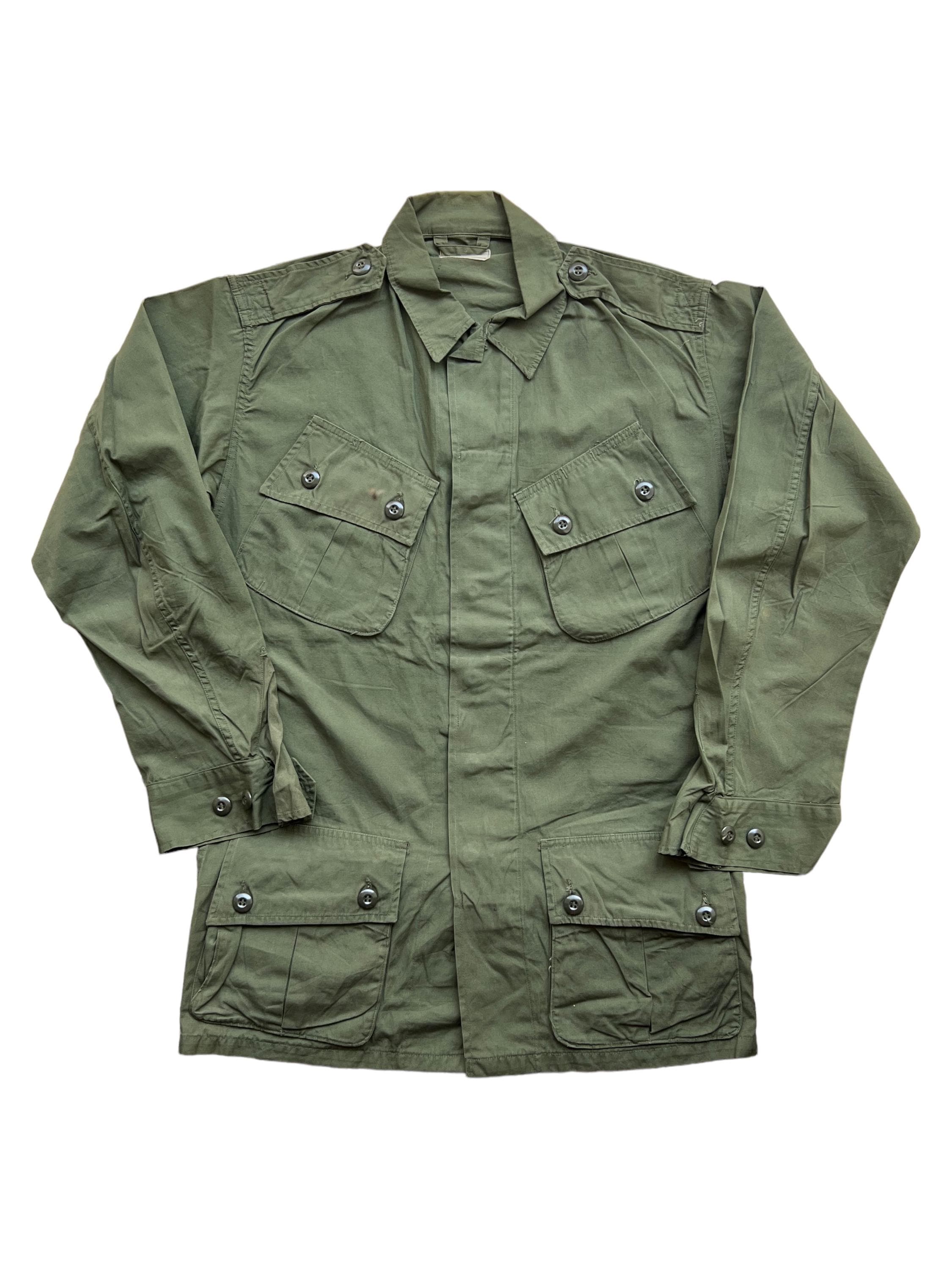 ジャケット・アウター 70s Jungle fatigues jacket military vin Vintage Vietnam War Jungle Fatigues Jacket - Type 1 Deadstock NOS