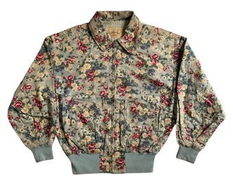 very rare vintage jacket kenzo composition flower floral all over print