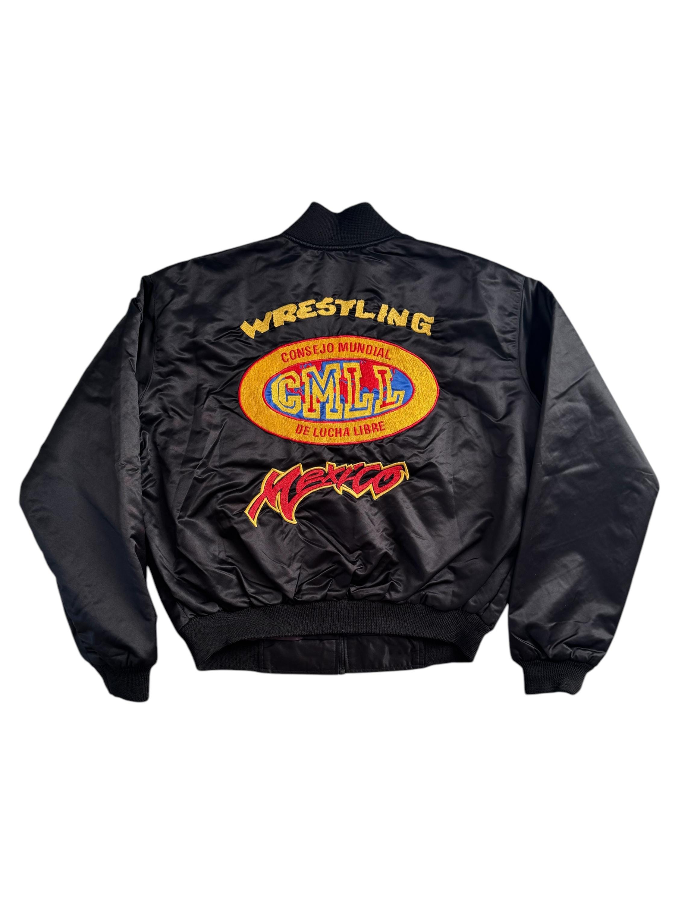 Very Rare Vintage Jacket Bomber Wrestling Consejo Mundial De Lucha 
