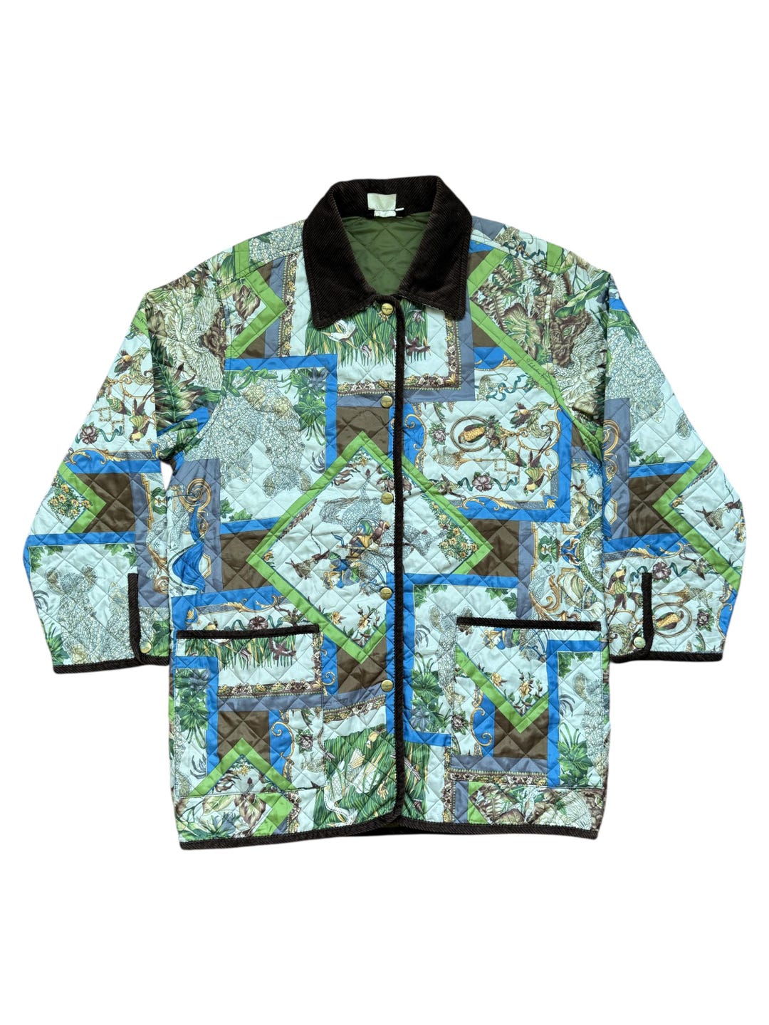 Very Rare Vintage Jacket Salvatore Ferragamo Quilted Animal Printed - Etsy
