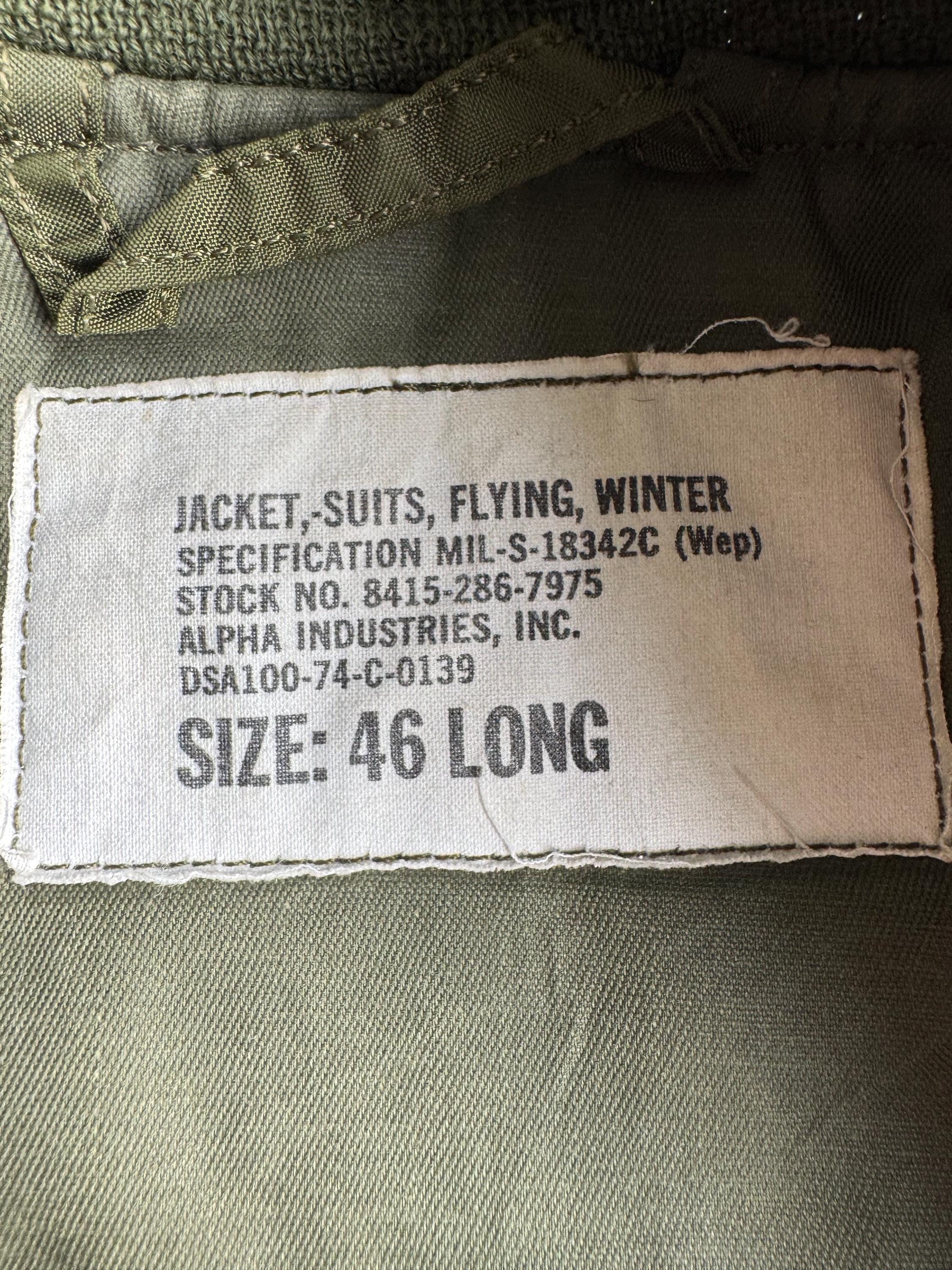 Very Rare Vintage Jacket Flight Bomber G8 WEP Alpha Industries USN
