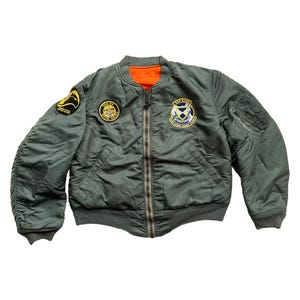 1960's Vietnam Era Houston Brand MA 1 Tour Jacket Named