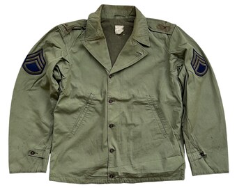 very rare vintage jacket field M41 WWII POW prisoner of war with blood