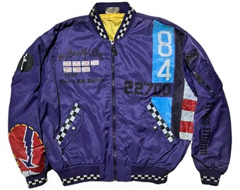 very rare vintage jacket flight bomber MA 1 avirex big beautiful doll 1988