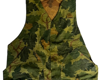 Chaleco vintage muy raro Mitchell Camo para cazar en la guerra de Vietnam