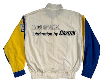 Vintage 1990s Castrol GTX Racing Windbreaker Jacket / Light Jacket