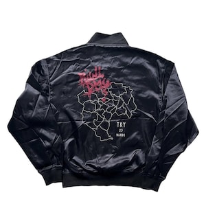 very rare vintage jacket varsity run dmc tokyo tour rapper rnb hip hop