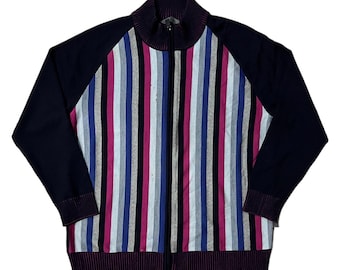 very rare vintage jacket sweater knitwear givenchy stripe multicolor