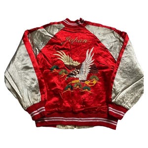 限定セール！80s USS WEST PAC souvenir tour jkt Vintage U.S. Navy West-Pac 79-80 Dragon Souvenir Jacket