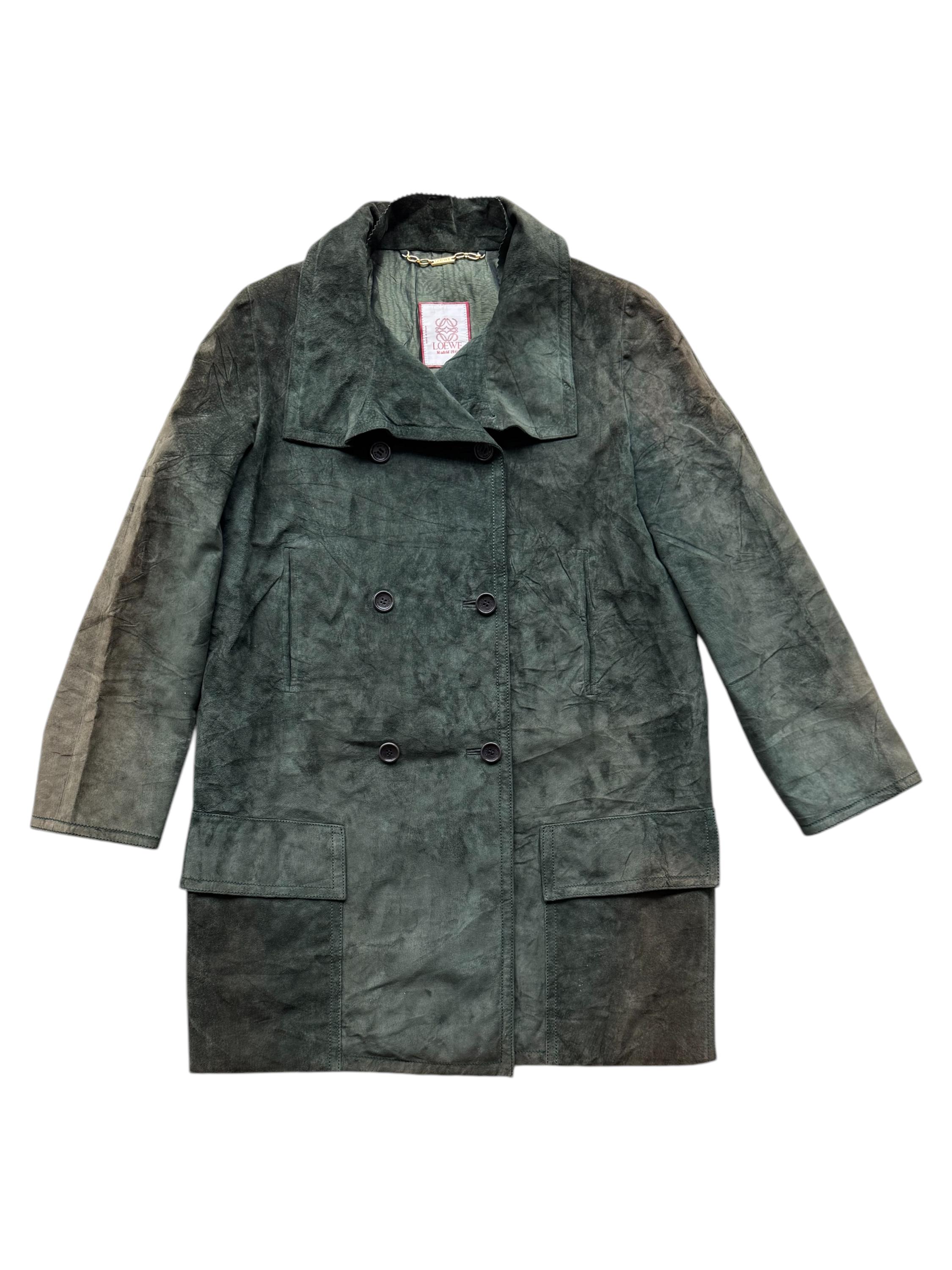 ジャケット・アウター HERMES suede leather ds knit green Hermes Suede Jacket - Etsy