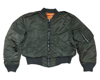 Vintage 90's ALPHA INDUSTRIES MA-1 Bomber Jacket Flight Jacket