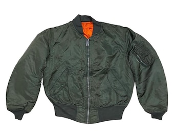Vintage 90s ALPHA INDUSTRIES Reversible Flight MA-1 Bomber Vintage 90s ALPHA INDUSTRIES Reversible Flight MA-1 Bomber